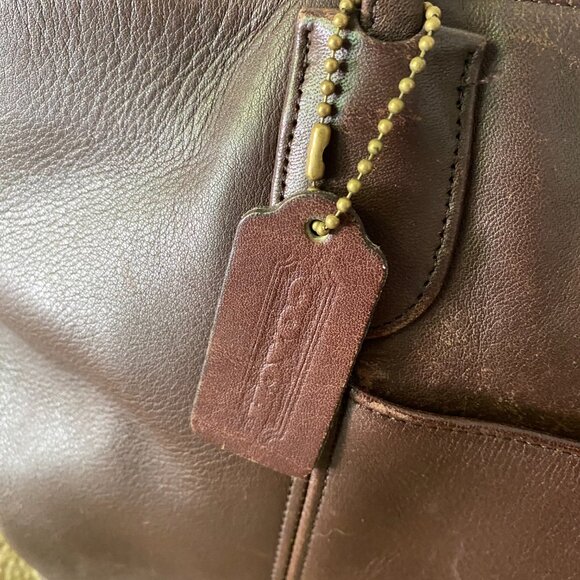 Vintage Coach Leather Tote Bag - Picture 4 of 5